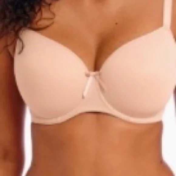 NWT Freya Fancies Full Figure Underwire Balconette Natural Beige Bra 34K - Picture 1 of 5